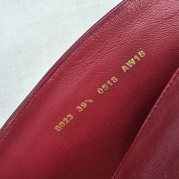 Corrina Genuine Napa Leather 3” High Vamp Pump EU39.5 US9.5 Black Raspberry - Picture 11 of 14